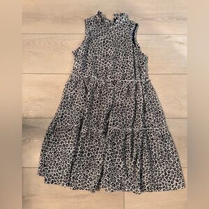 MUDPIE sleeveless leopard print dress